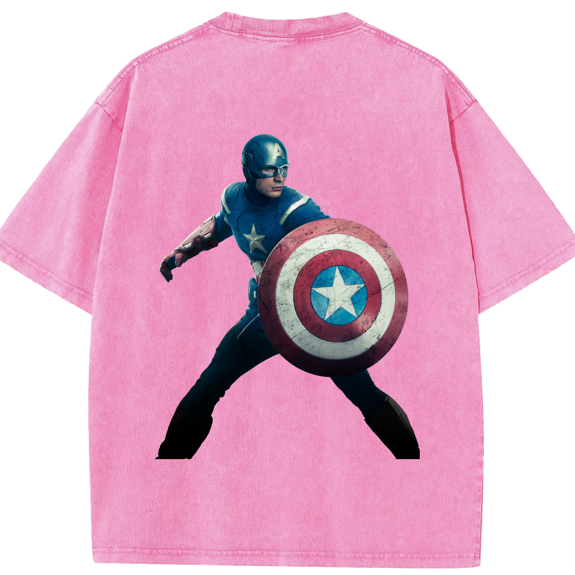 （画像用） アベンジャーズ The Avengers 綿100% ヴィンテージ風 半袖Tシャツ（背面プリント）